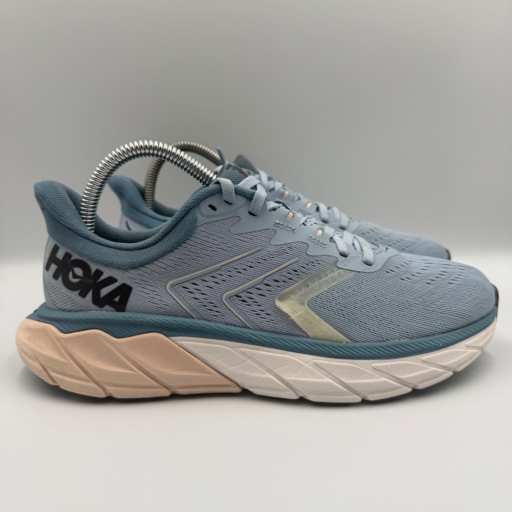 Hoka One One Arahi 6 Women's Size 6.5 Running Shoes Blue White Sneakers